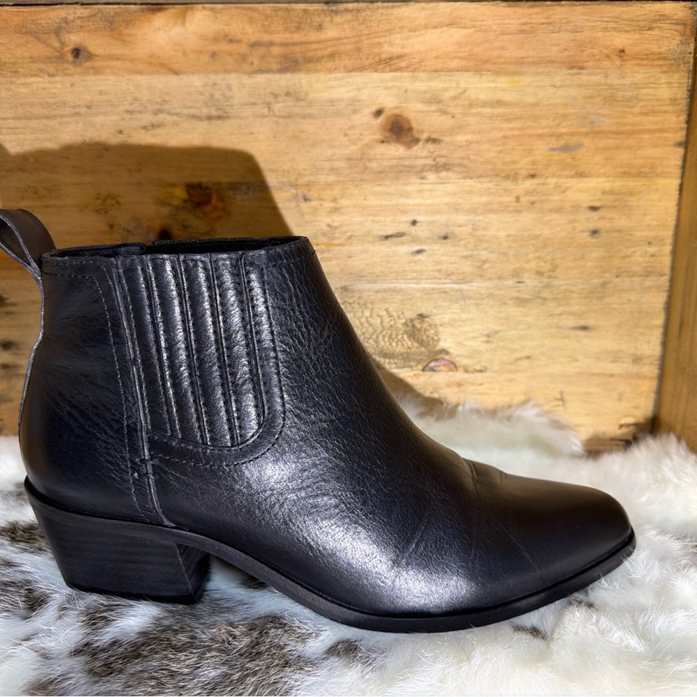 Lucky Brand Sleek Black Ankle Booties - Picture 9 of 10